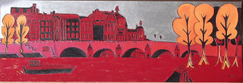 Named contemporary work « Le Pont Royal », Made by FABIE