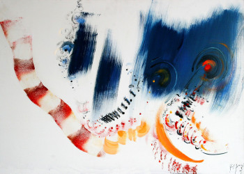 Named contemporary work « le Carnaval Romain de Berlioz 2 », Made by MIREILLE BERRARD