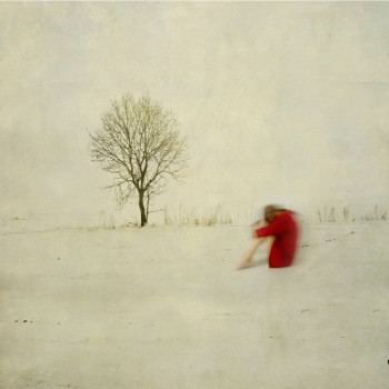 Named contemporary work « Traces d'hiver », Made by SARAH LOUETTE
