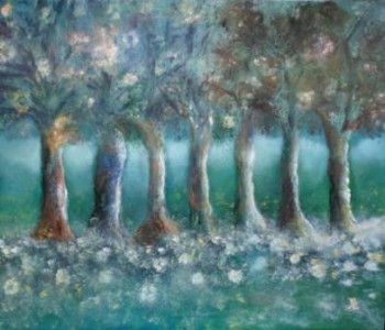 Named contemporary work « Arbres au petit matin », Made by CBC