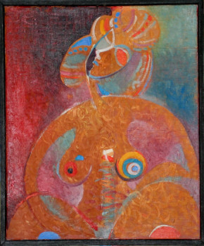 Named contemporary work « Femme », Made by CALOIAN