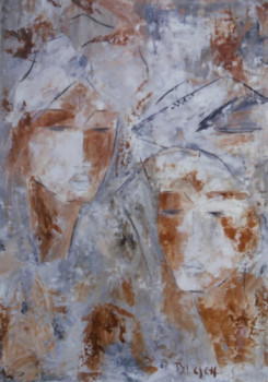 Named contemporary work « NEFERTARI & ISET », Made by YASMINE BLOCH