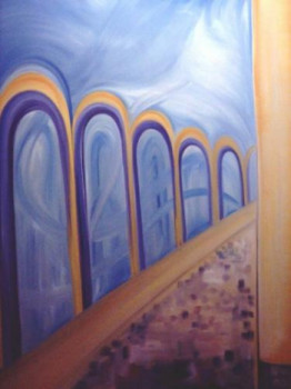 Named contemporary work « ARCHES & COLONNE », Made by NATKA