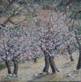 Named contemporary work « Almendros en el monte », Made by PHILIPPE LE MONIES DE SAGAZAN