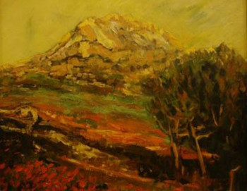 Named contemporary work « SAINTE VICTOIRE », Made by AGNES VERSATI