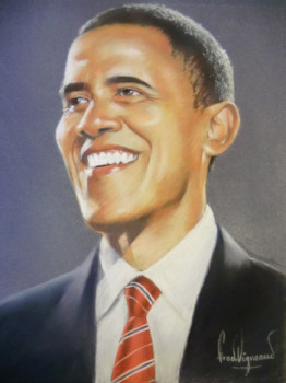 Named contemporary work « president Obama », Made by FRéDéRIC VIGNEAUD