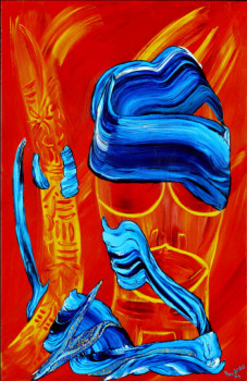Named contemporary work « Tiki toi », Made by NADODO