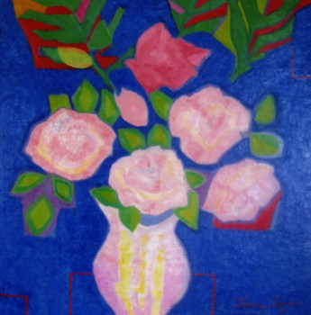 Named contemporary work « Les roses - Pierre de Ronsard », Made by FRANCE WAGNER