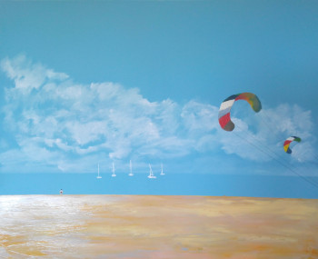 Named contemporary work « TARIFA  (Espagne) », Made by BERNARD CAHUE