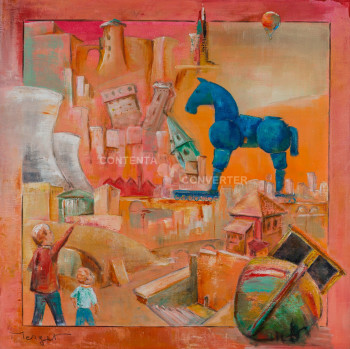 Named contemporary work « Les chemins de la liberté 9 », Made by THIERRY MERGET