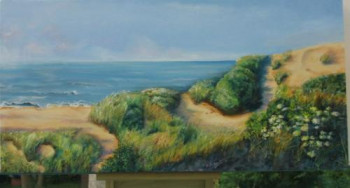 Named contemporary work « Sentier des dunes », Made by DANIELLE DE BLOCK