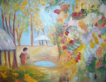 Named contemporary work « L'ile de la méditation », Made by CBC