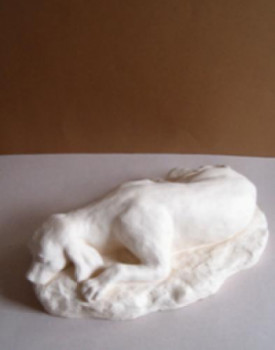 Named contemporary work « chien », Made by NOIROT SYLVIA