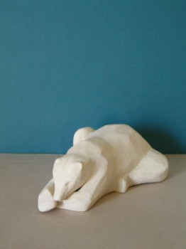 Named contemporary work « ours polaire », Made by NOIROT SYLVIA