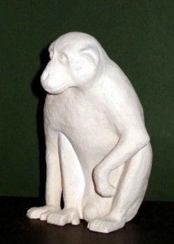 Named contemporary work « singe », Made by NOIROT SYLVIA