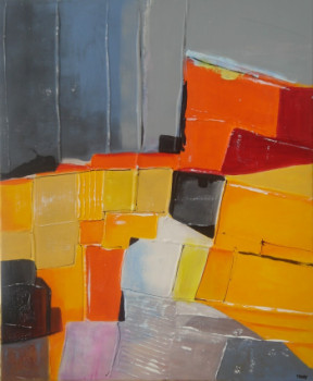 Named contemporary work « PARCELLE EN BEAUCE V », Made by MIREILLE MAURY