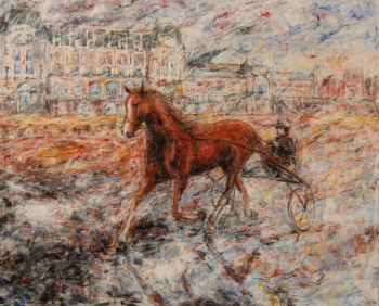 Named contemporary work « Le troteur de Cabourg », Made by ROBERT BASS