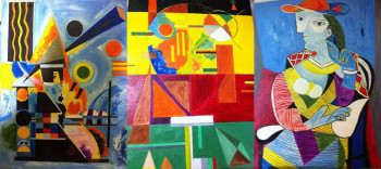 Named contemporary work « Peinture 2732 », Made by PESARO94