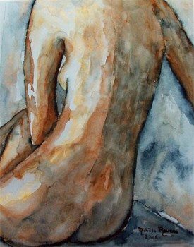 Named contemporary work « Dos nu », Made by MICHèLE REVERS