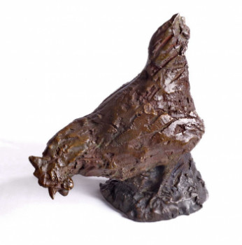 Named contemporary work « Chocolate Hen  », Made by JOANNA HAIR