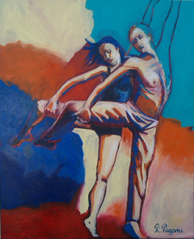 Named contemporary work « Danseurs », Made by PHILOU