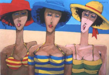 Named contemporary work « Yellow, red and blu », Made by LUCIO DIODATI