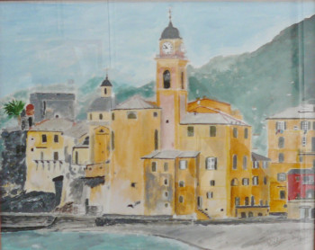 Named contemporary work « Camogli (Italie) », Made by FRANCIS MICHOT