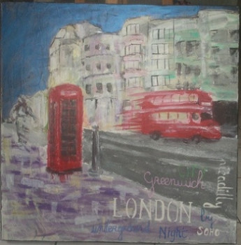 Named contemporary work « London by night », Made by EMILIE BéCHADE