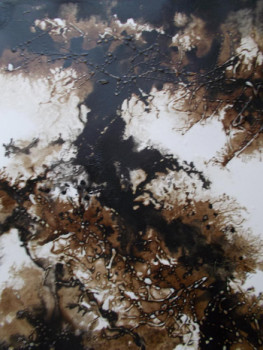 Named contemporary work « Encre de chine - brou de noix », Made by MARTINE MOREAU