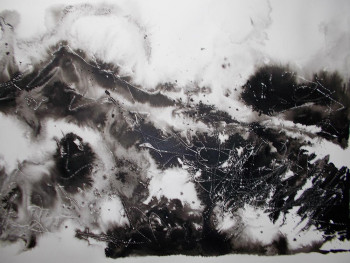 Named contemporary work « Encre de chine (1b) », Made by MARTINE MOREAU