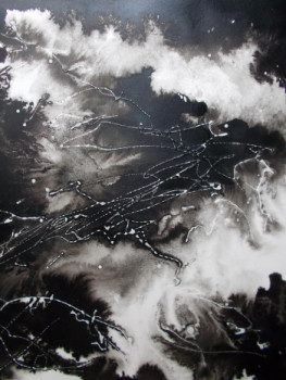 Named contemporary work « Encre de chine (3b) », Made by MARTINE MOREAU