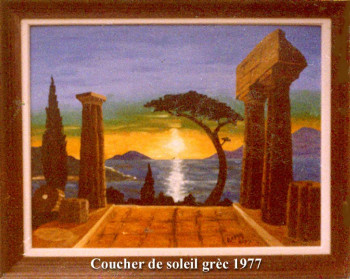 Coucher de soleil grec 1977 On the ARTactif site