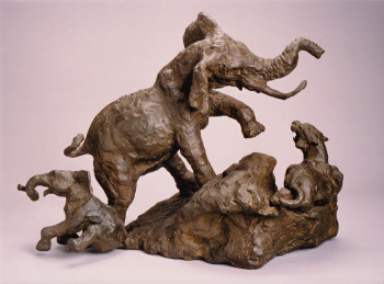 Named contemporary work « SURVIVAL », Made by BARAKE SCULPTOR