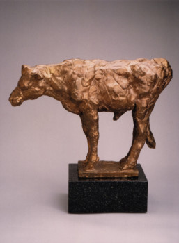 Named contemporary work « CALF », Made by BARAKE SCULPTOR