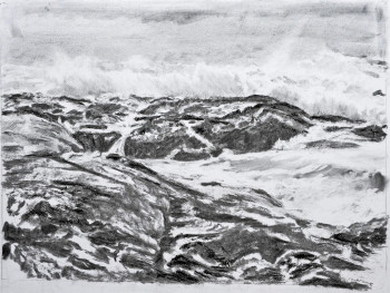 Named contemporary work « rochers mer », Made by BARTLET-DROUZY