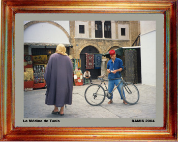 Named contemporary work « Tunise, dans la médina de Tunis 2004 », Made by EMILE RAMIS