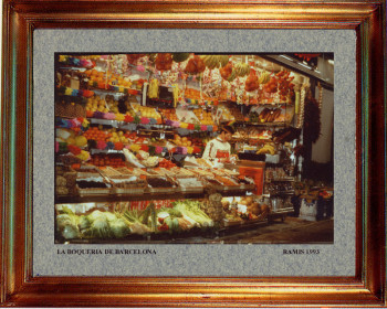 Catalogne sud, marché de la Boqueria à Barcelone 1993 On the ARTactif site