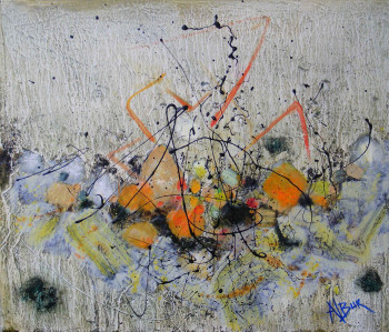 Named contemporary work « Métaphore orange », Made by ALBUR