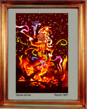 Named contemporary work « 1987 Danse de feu », Made by EMILE RAMIS
