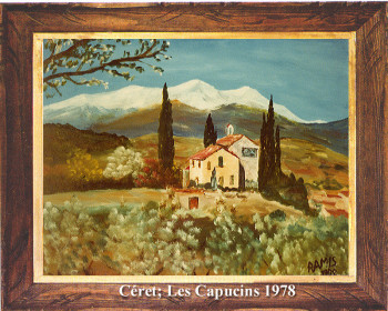 Named contemporary work « Le couvent des Capucins de Céret 1978 », Made by EMILE RAMIS