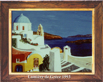 Named contemporary work « Lumières de Grèce 1993 », Made by EMILE RAMIS