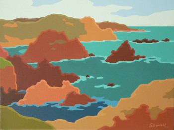 Named contemporary work « Côte du Cap Sizun », Made by DANIELL