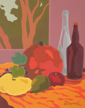 Named contemporary work « Nature morte à la fenêtre », Made by DANIELL