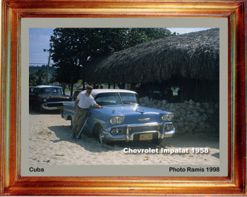 Named contemporary work « Cuba 1998 Chevrolet Impalat 1958 », Made by EMILE RAMIS