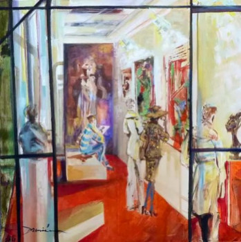 Named contemporary work « Visite au musée », Made by DAMIAN TIRADO