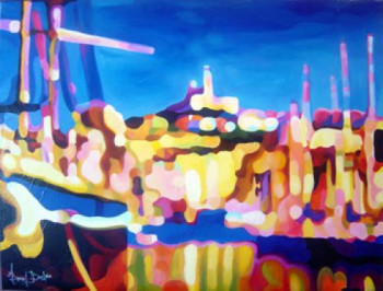 Named contemporary work « Marseille », Made by BANGIL BOULAIN