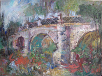 Named contemporary work « LE PONT », Made by SERGIU RUSU