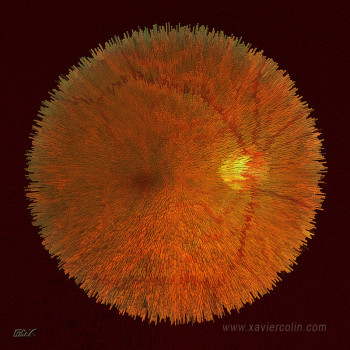 Named contemporary work « L'Oeil 0B », Made by XAVIER COLIN