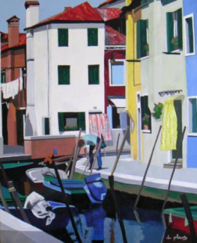 Named contemporary work « BURANO », Made by ANNE DU PLANTY