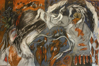 Named contemporary work « Peinture-Sabine », Made by HERVé PLOUZEN